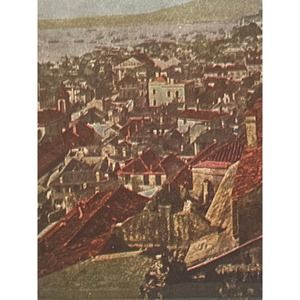 Atq Stereoscope Photo Card Hand Colored B&W World Series No 117 Gibraltar SEE